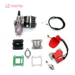 Pocket Bike 47cc 49cc engine carb carburetor with Pod Air Filter 2 stroke for Mini Quad ATV Dirt Bike MiniMoto Go Kart Buggy