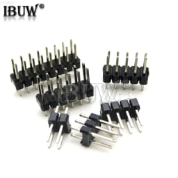 2.54mm Double Row Male 2~40P Breakaway PCB Board Pin Header Connector Strip Pinheader 2 * 2/3/4/6/8/10/12/15/20/40P For Arduino