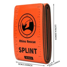 First Aid Splint-Lightweight Reusable Combat Splint, RHINO RESCUE First Aid Medical Splint For Bone Fracture Treatment