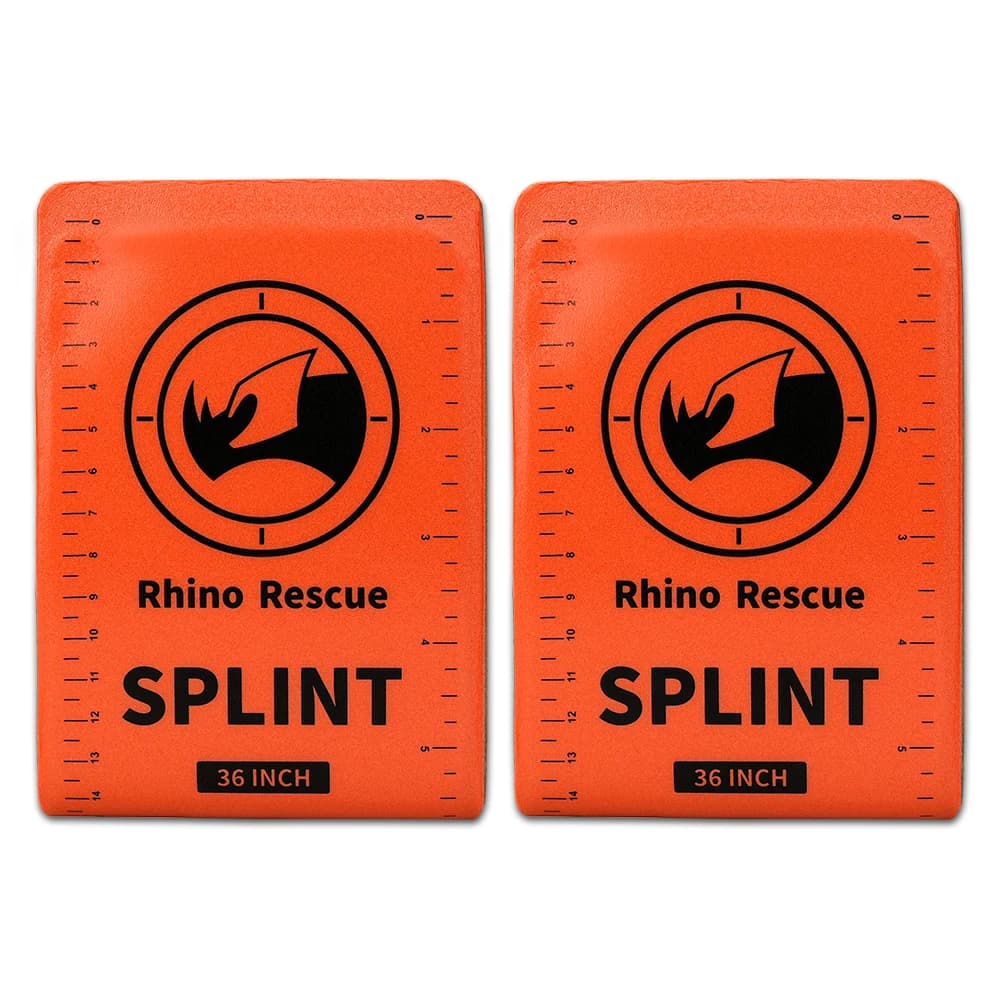 First Aid Splint-Lightweight Reusable Combat Splint, RHINO RESCUE First Aid Medical Splint For Bone Fracture Treatment