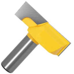 1/2" Inch 12mm 8mm Shank 2" Bottom Cleaning Router Bit (Mortising Bit, Spoil Board Surfacing, Slab Flattening Woodworking Mil
