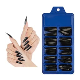 100PCS/Box False Nail Tips Fake Nails Art DIY Long Stiletto Acrylic Manicure DIY Tools Full Style 20 Colors Hot Sale Beauty Tool
