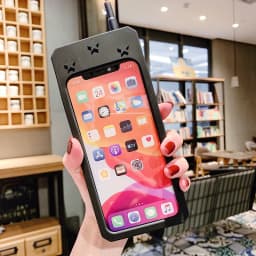 3D Classic Mobile Phone Case for iPhone 17 Pro Max/16/15/14/13/12/11/XR/8/7 Plus Retro Style Telephone Soft Silicone Cover