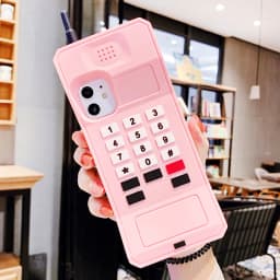 3D Classic Mobile Phone Case for iPhone 17 Pro Max/16/15/14/13/12/11/XR/8/7 Plus Retro Style Telephone Soft Silicone Cover