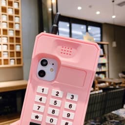 3D Classic Mobile Phone Case for iPhone 17 Pro Max/16/15/14/13/12/11/XR/8/7 Plus Retro Style Telephone Soft Silicone Cover