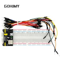3.3V/5V MB102 Breadboard power module+MB-102 830 points Prototype Bread board for arduino kit +65 jumper wires wholesale GOHJMY