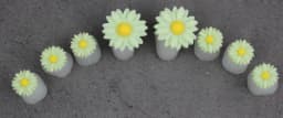 Candy Color 8pcs Daisy Silicone Toe Separator Foot Finger Divider Form Manicure Pedicure Care Nail Art Tool Holder Accessory