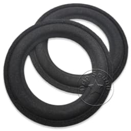2x 2.5" Inch Speaker Foam/Cloth Folded Edge Ring Loudspeaker Woofer Repair Surround Circle Replacement Parts 63-69mm/2.48"-2.72"