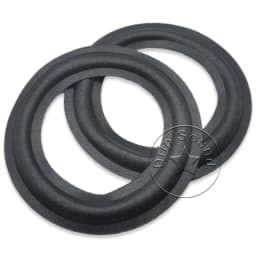 2x 2.5" Inch Speaker Foam/Cloth Folded Edge Ring Loudspeaker Woofer Repair Surround Circle Replacement Parts 63-69mm/2.48"-2.72"