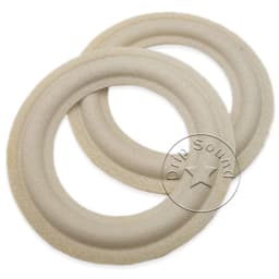 2x 2.5" Inch Speaker Foam/Cloth Folded Edge Ring Loudspeaker Woofer Repair Surround Circle Replacement Parts 63-69mm/2.48"-2.72"