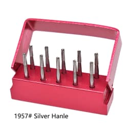 10pcs/box Dental Broken Crown Needle for break crown Endodontic Gold Plated Handle High Speed Dental Drill Dentist Tools 1958#