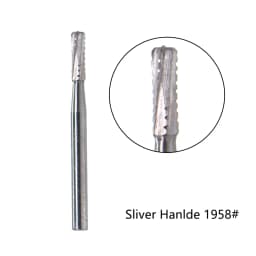10pcs/box Dental Broken Crown Needle for break crown Endodontic Gold Plated Handle High Speed Dental Drill Dentist Tools 1958#