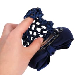 Professional Fashion Women Bow Barrette Hair Clip Cover Bowknot Bun Net Snood Hairnet Styling Accessory Office Worker Headwear