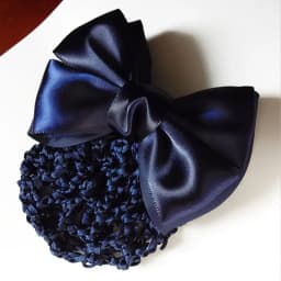 Professional Fashion Women Bow Barrette Hair Clip Cover Bowknot Bun Net Snood Hairnet Styling Accessory Office Worker Headwear