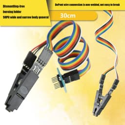 High Quality SOIC8 SOP8 Test Clip For EEPROM 93CXX/25CXX/24CXX In-Circuit Programming on USB Programmer TL866CS TL866A EZP2010