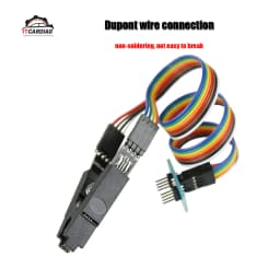 High Quality SOIC8 SOP8 Test Clip For EEPROM 93CXX/25CXX/24CXX In-Circuit Programming on USB Programmer TL866CS TL866A EZP2010