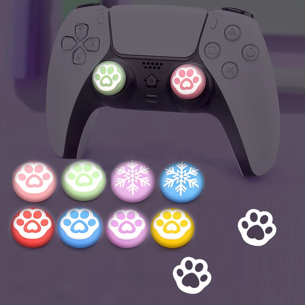 Luminous Thumb Stick Grip Cap Joystick Cover Case For Sony PS5 PS4/3 Slim Xbox 360/One Series X/S Elite Switch Pro Thumbstick