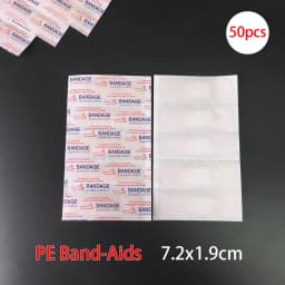 20-50-100Pcs 72x19mm Waterproof Band-Aid Skin Bandages First Aid Wound Adhesive Plaster Home Travel Outdoor Camp Emergency Kits
