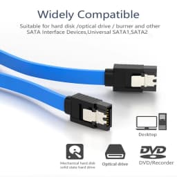 Urgrico SATA Cable to Hard Disk SSD Adapter HDD Cable SATA3.0 90 Degree for Asus MSI Gigabyte Motherboard Cable SATA