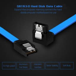 Urgrico SATA Cable to Hard Disk SSD Adapter HDD Cable SATA3.0 90 Degree for Asus MSI Gigabyte Motherboard Cable SATA