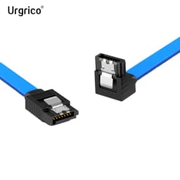 Urgrico SATA Cable to Hard Disk SSD Adapter HDD Cable SATA3.0 90 Degree for Asus MSI Gigabyte Motherboard Cable SATA