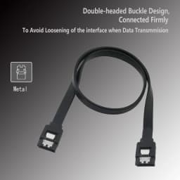 Urgrico SATA Cable to Hard Disk SSD Adapter HDD Cable SATA3.0 90 Degree for Asus MSI Gigabyte Motherboard Cable SATA