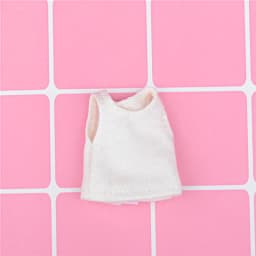 New Solid Color Doll Vest Clothes T-Shirt for OB11, OBitsu11, Molly, 1/12 BJD Doll Clothes Accessories for Dolls