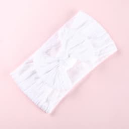 1Pcs Newborn Baby Headband For Girls Elastic Knit Children Turban Baby Bows Soft Nylon Kids Headwear Hair Accessories 32 Colors