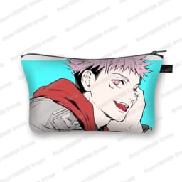 Japanese Anime Jujutsu Kaisen Cosmetic Bag Gojo Satoru Tops Yuji Itadori Girls Makeup Bags Women Cosmetic Case Mini Handbag