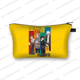 Japanese Anime Jujutsu Kaisen Cosmetic Bag Gojo Satoru Tops Yuji Itadori Girls Makeup Bags Women Cosmetic Case Mini Handbag
