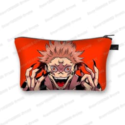 Japanese Anime Jujutsu Kaisen Cosmetic Bag Gojo Satoru Tops Yuji Itadori Girls Makeup Bags Women Cosmetic Case Mini Handbag