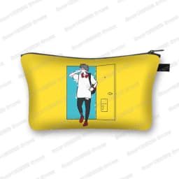 Japanese Anime Jujutsu Kaisen Cosmetic Bag Gojo Satoru Tops Yuji Itadori Girls Makeup Bags Women Cosmetic Case Mini Handbag