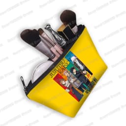 Japanese Anime Jujutsu Kaisen Cosmetic Bag Gojo Satoru Tops Yuji Itadori Girls Makeup Bags Women Cosmetic Case Mini Handbag