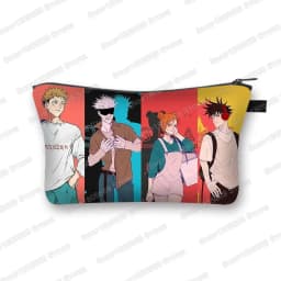 Japanese Anime Jujutsu Kaisen Cosmetic Bag Gojo Satoru Tops Yuji Itadori Girls Makeup Bags Women Cosmetic Case Mini Handbag