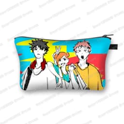 Japanese Anime Jujutsu Kaisen Cosmetic Bag Gojo Satoru Tops Yuji Itadori Girls Makeup Bags Women Cosmetic Case Mini Handbag