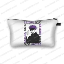Japanese Anime Jujutsu Kaisen Cosmetic Bag Gojo Satoru Tops Yuji Itadori Girls Makeup Bags Women Cosmetic Case Mini Handbag
