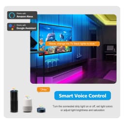 Smart Tuya Zigbee Led Strip Light Wifi USB TV Led Backlight Tape RGB Lights Works with Alexa /Zigbee Hub/Google /Smartthings