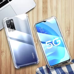 Airbag Shockproof Silicone Phone Case for OPPO A54 A74 A94 Funda A55 A95 A93 A93S 4G Camera Protective Capa 5G Transparent Cover