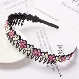 Unisex Alice Hairband Bezel Headband Men Women Sports Hair Band Hoop Top Metal Double Bangs Flower Rhinestone Hair Accessories