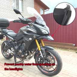 Carbon Fiber Texture Front Wheel Fender For Yamaha MT 09 Tracer 900 GT FJ09 18 2019 2020 2021 Beak Nose Cone Extension Cover