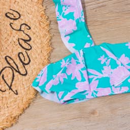 Falbala Print Kids Girls Split Swimsuit Swimwear Children Bikini Set 2026 Summer Beach Outdoor Baby Two Piece Beachwear
