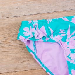 Falbala Print Kids Girls Split Swimsuit Swimwear Children Bikini Set 2026 Summer Beach Outdoor Baby Two Piece Beachwear