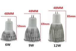 1X High Power Lampada Led MR16 Cob 6 W 9 W 12 W Led Cob Spotlight Cool White MR16 GU 5.3 GU10 12V/110V/ 220V Lamp