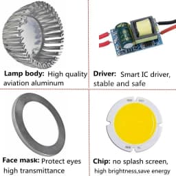 1X High Power Lampada Led MR16 Cob 6 W 9 W 12 W Led Cob Spotlight Cool White MR16 GU 5.3 GU10 12V/110V/ 220V Lamp