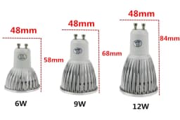 1X High Power Lampada Led MR16 Cob 6 W 9 W 12 W Led Cob Spotlight Cool White MR16 GU 5.3 GU10 12V/110V/ 220V Lamp