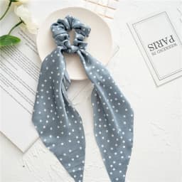 Fashion Leopard Print Bow Satin Long Ribbon Ponytail Scarf Hair Tie Scrunchies Women Girls Elastic Hair Bands Hair Accessories