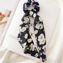 Fashion Leopard Print Bow Satin Long Ribbon Ponytail Scarf Hair Tie Scrunchies Women Girls Elastic Hair Bands Hair Accessories