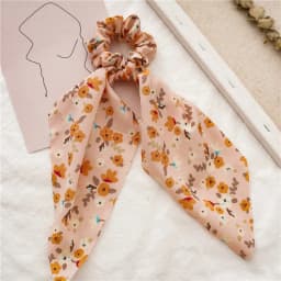 Fashion Leopard Print Bow Satin Long Ribbon Ponytail Scarf Hair Tie Scrunchies Women Girls Elastic Hair Bands Hair Accessories
