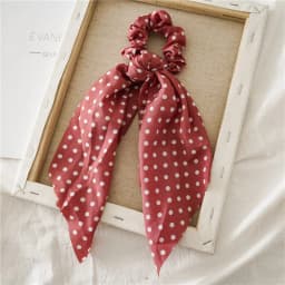 Fashion Leopard Print Bow Satin Long Ribbon Ponytail Scarf Hair Tie Scrunchies Women Girls Elastic Hair Bands Hair Accessories