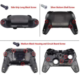 eXtremeRate Octagonal Gated Sticks Design DIY Grip Housing Shell, Replacement Faceplate Backplate for NS Switch Pro Controller